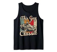 Ce Gars est Un fanatique de Voitures Classiques au Volant d'une Voiture d'anniversaire Débardeur