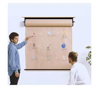Ce Grand Rouleau de Papier Kraft de 130 cm de Large, avec Distributeur et Coupe-Papier intégré, est idéal pour Les listes de Courses, Les Tableaux de tâches, Les décorations murales ou Autre