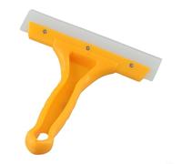 Ce grattoir multifonction avec lame en silicone jaune est parfait pour un nettoyage rapide et facile de l'eau dans n'importe quel espace