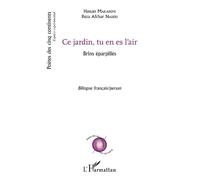 Ce jardin, tu es en l'air Brins éparpillés Bilingue français/persan - Bilingue français/persan - Reza Afchar Naderi - L'harmattan - broché - Poésie
