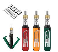 Ce jeu de tournevis multifonctionnel pour la maison est doté d'une rotation libre à 180°, de tournevis interchangeables et peut être utilisé pour réparer les meubles et les appareils électroménagers.