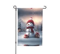 Ce joli drapeau de jardin à imprimé bonhomme de neige est la bienvenue aux invités dans votre maison avec un style unique. Parfait pour toute terrasse, patio, porche ou véranda et faites de charmantes