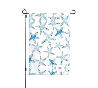 Ce joli drapeau de jardin imprimé étoile de mer est la bienvenue aux invités dans votre maison avec un style unique. Parfait pour n'importe quelle terrasse, patio, porche ou véranda et fait de