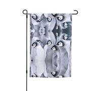 Ce joli drapeau de jardin imprimé pingouin 1 est la bienvenue aux invités dans votre maison avec un style unique. Parfait pour n'importe quelle terrasse, patio, porche ou véranda et fait de charmantes