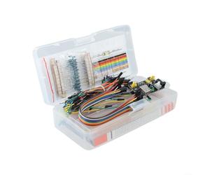 Ce kit complet de bricolage électronique comprend une carte de contact 830 ainsi que divers composants essentiels pour une utilisation avec Arduino.