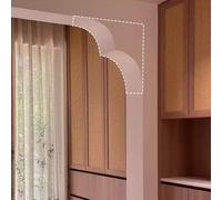 Ce kit d'arche de Porte incurvée Personnalisable, Arche en Mousse à Peindre soi-même, Permet de créer Facilement des Angles arrondis dans Une Salle de Bain, Un Couloir ou Une Salle à Manger.