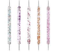 Ce kit de 5 outils à points comprend un outil à points, des outils de modelage et un outil à points pour nail art en gel UV.