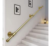 Ce kit de Garde-Corps d'escalier Vintage de 1 à 20 Pieds pour intérieur et extérieur Comprend des Tubes de Support en Acier galvanisé Industriel pour des balustrades Robustes, des Mains Cour