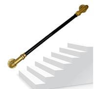 Ce kit de Rampe Murale en Fer forgé Noir et Or pour escaliers Comprend Une Barre de Support de 570 cm (19 pi) pour Une Utilisation intérieure et extérieure, Ainsi Que pour Les couloirs de sa