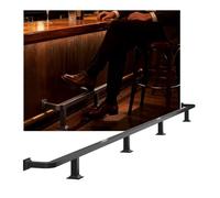 Ce kit de Repose-Pieds en Acier Inoxydable pour comptoir de Bar, avec Accessoires d'installation, Permet Une Mise à Niveau Personnalisable pour Les Pubs et Les Bars de sous-Sol.