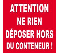 Ce lieu n'est pas une poubelle (5x5cm) - Sticker/autocollant