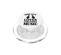 Ce mec Aime la Musique Country Two Thumbs PopSockets PopGrip pour MagSafe