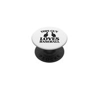 Ce mec Aime Le Baseball à Deux Pouces PopSockets PopGrip Adhésif