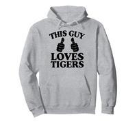 Ce mec Aime Les Deux Pouces des Tigres Sweat à Capuche