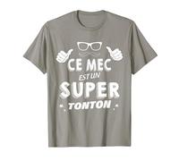 Ce Mec Est Un Super Tonton Cadeau pour Mon Oncle Préféré T-Shirt, Homme, Ardoise, M