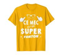 Ce Mec Est Un Super Tonton Cadeau pour Mon Oncle Préféré T-Shirt, Homme, Doré Vif, L