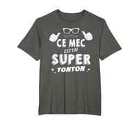 Ce Mec Est Un Super Tonton Cadeau pour Mon Oncle Préféré T-Shirt, Homme Grandes Tailles, Asphalte, 2X Tall