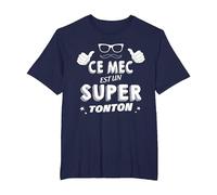 Ce Mec Est Un Super Tonton Cadeau pour Mon Oncle Préféré T-Shirt, Homme Grandes Tailles, Bleu Marine, 5X Tall