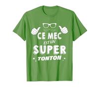 Ce Mec Est Un Super Tonton Cadeau pour Mon Oncle Préféré T-Shirt, Homme, Herbe, S
