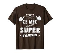 Ce Mec Est Un Super Tonton Cadeau pour Mon Oncle Préféré T-Shirt, Homme, Marron, L