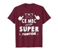 Ce Mec Est Un Super Tonton Cadeau pour Mon Oncle Préféré T-Shirt, Homme, Marron, XXL