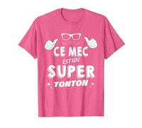 Ce Mec Est Un Super Tonton Cadeau pour Mon Oncle Préféré T-Shirt, Homme, Rose Chiné, XL