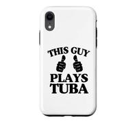Ce mec Joue du Tuba à Deux Pouces Coque pour iPhone XR