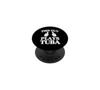 Ce mec Joue du Tuba à Deux Pouces PopSockets PopGrip Adhésif