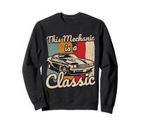 Ce mécanicien est Un Moteur de Conduite Classique fanatique de Voiture Sweatshirt