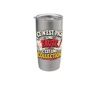 Ce N’est Pas Faute C’est Collection Prof de Français Humour Gobelet isotherme en acier inoxydable double paroi