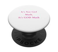 Ce ne sont Pas des mathématiques pour Filles, ce sont des mathématiques pour Dieu PopSockets PopGrip Adhésif