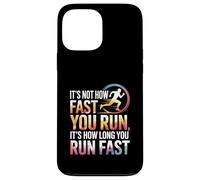 Ce n'est Pas à Quelle Vitesse Vous courez Marathon Course Motivation XC Coque pour iPhone 13 Pro Max