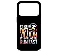 Ce n'est Pas à Quelle Vitesse Vous courez Marathon Course Motivation XC Coque pour iPhone 17 Pro