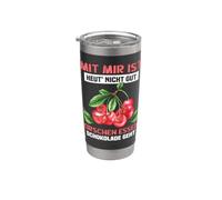 Ce n'est pas bon pour moi de manger des cerises aujourd'hui Gobelet isotherme en acier inoxydable double paroi
