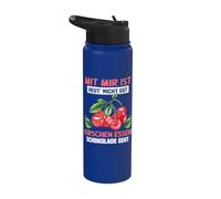 Ce n'est pas bon pour moi de manger des cerises aujourd'hui Stainless Steel Insulated Water Bottle