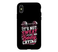 Ce n'est Pas de la Sueur, C'est Mon Corps Qui pleure Coque pour iPhone X/XS