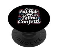 Ce n'est Pas des Poils de Chat, C'est Un toilettage félin pour Chat PopSockets PopGrip Adhésif