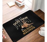 Ce n'est Pas des Poils de Chien C'est Un Tapis de Sol antidérapant à Paillettes pour Chien de Berger Belge Malinois pour Tapis de Cuisine