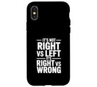 Ce n'est Pas Droit vs Gauche, C'est Bien vs Mauvais Coque pour iPhone X/XS