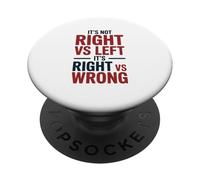 Ce n'est Pas Droit vs Gauche, C'est Juste vs Mauvaise Typographie PopSockets PopGrip Adhésif
