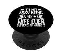 Ce n'est Pas Facile d'être la Meilleure épouse de Tous Les Temps, mais Ici, Je suis drôle PopSockets PopGrip Adhésif