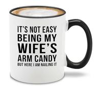 Ce N'Est Pas Facile D'Être Le Faire-Valoir De Ma Femme. Mug À Café Jolis Mug Mignonne Tasse À Café Pour Cacao Maison Travail 330Ml