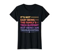 Ce n'est Pas Facile d'être Le Support Technique de la Famille - Vintage T-Shirt Graphique avec Valeur