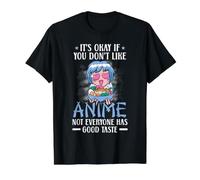 Ce n'est Pas Grave si Vous n'aimez Pas Anime Lover Manga Reader Otaku T-Shirt Graphique avec Valeur, Homme, Noir, L