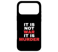 Ce n'est Pas la Guerre C'est Un Meurtre Idées politiques Coque pour iPhone 17 Pro Max