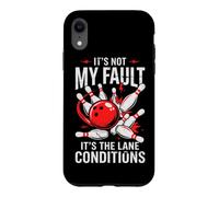 Ce n'est Pas ma faute, C'est l'état des Pistes de Bowling Amusant Coque pour iPhone XR