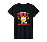 Ce n'est Pas ma faute - Dicton drôle - Sarcasme T-Shirt Graphique avec Valeur, Femme, Noir, M