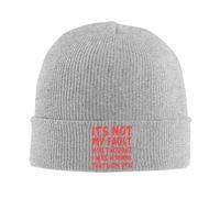 Ce n'est Pas Ma Faute Si Tu Pensais Que J'Étais Normal, C'est De Ta Faute. Bonnet Homme Thermique Bonnet Tricoté Coupe-Vent Chapeau pour l'escalade Extérieur Décontractée