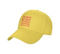 Ce n'est Pas Ma Faute Si Tu Pensais Que J'Étais Normal, C'est De Ta Faute. Casquettes Confortable Casquettes De Baseball Protégeant du Soleil Sunhat pour Golf Course À Pied Été