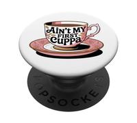 Ce n'est Pas ma première Tasse de thé, drôle d'amateur de thé Anglais et Britannique PopSockets PopGrip Adhésif